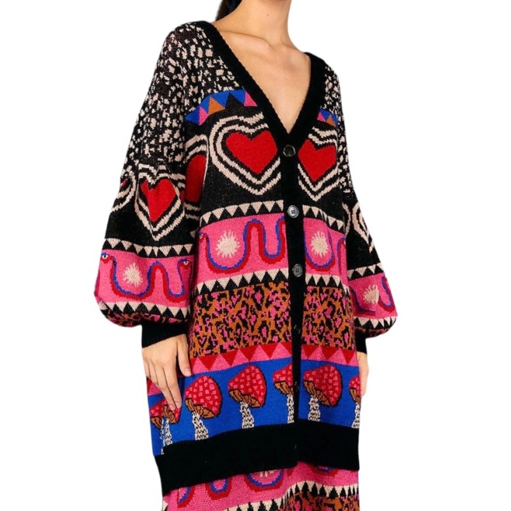 FARM Rio Multicolor Patterned Cardigan - Picture 6 of 16